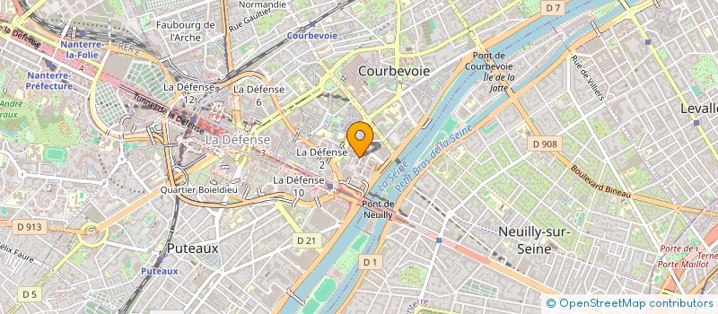 localisation de l'entreprise ESPACE BIEN ETRE LA DEFENSE à COURBEVOIE