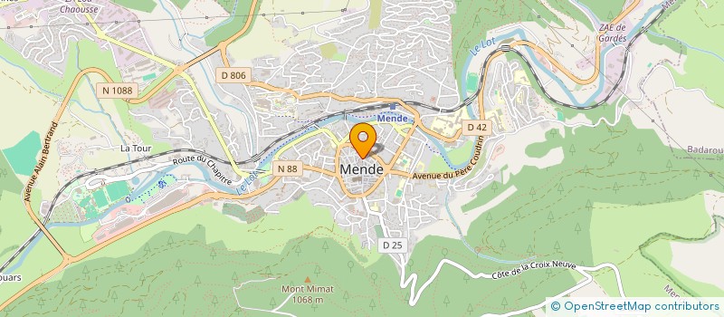 localisation de l'entreprise ESPACE BIEN ETRE MARINE  MENDE