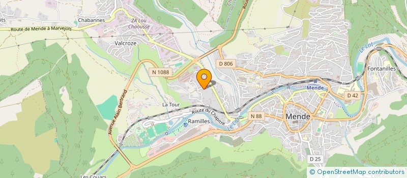 localisation de l'entreprise ESPACE BIKE 12-48  MENDE