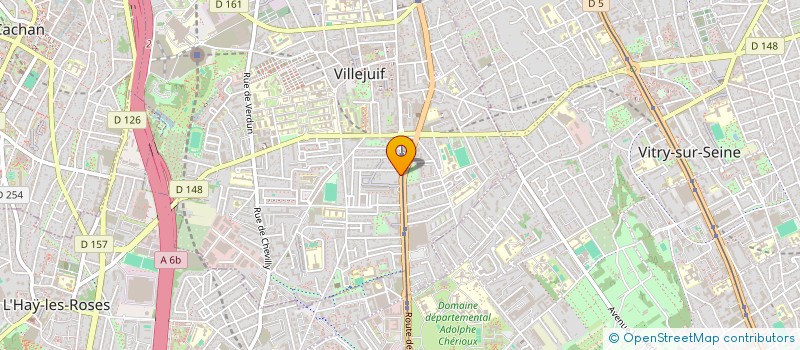 localisation de l'entreprise ESPACE BILLARD à VILLEJUIF