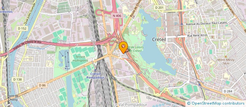 localisation de l'entreprise ESPACE BILLARD 94 SARL  CRETEIL