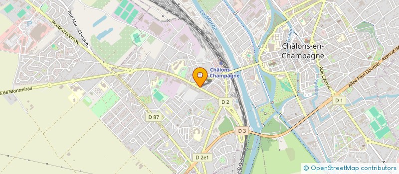 localisation de l'entreprise ESPACE BILLARDS à CHALONS-EN-CHAMPAGNE