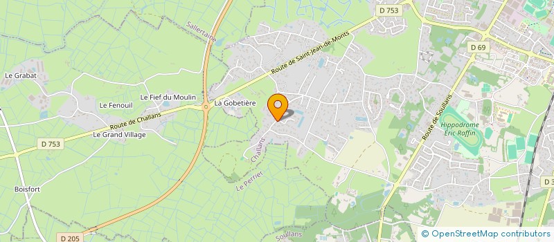 localisation de l'entreprise ESPACE BIO 85 à CHALLANS