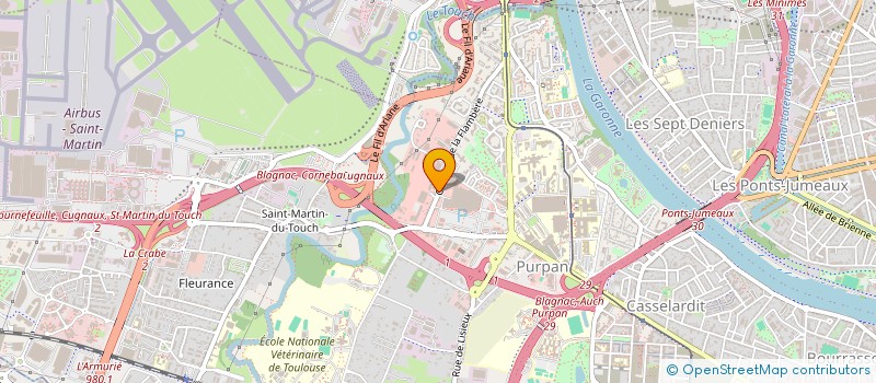 localisation de l'entreprise ESPACE BIOTONIC à TOULOUSE