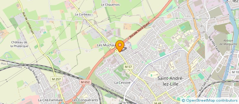 localisation de l'entreprise ESPACE BOIS à SAINT-ANDRE-LEZ-LILLE