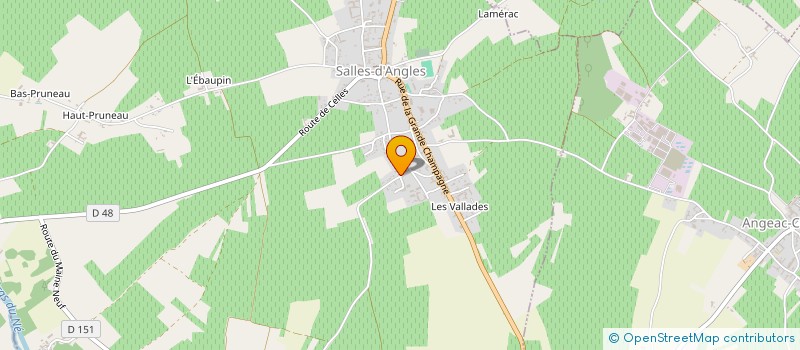 localisation de l'entreprise ESPACE BOIS SERVICES à SALLES-D'ANGLES