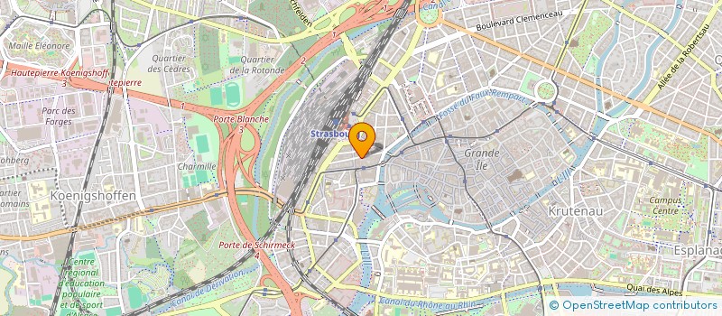 localisation de l'entreprise ESPACE BONIFACE à STRASBOURG