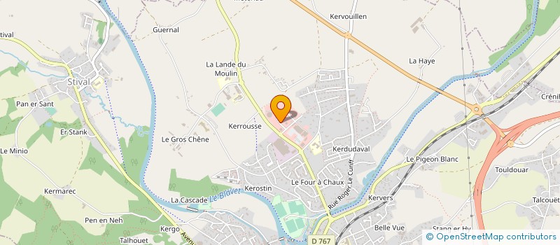 localisation de l'entreprise ESPACE BRETAGNE SEMINAIRE à PONTIVY