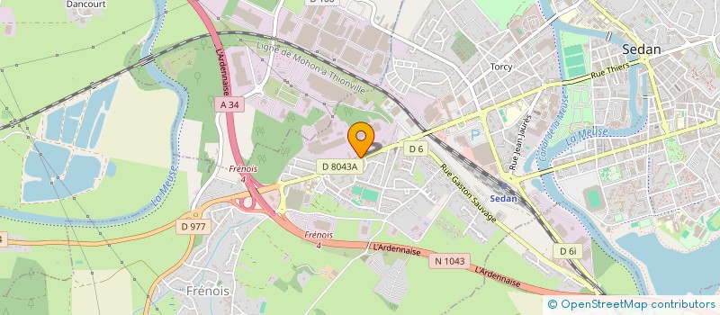 localisation de l'entreprise ESPACE BRILLANCE SEDAN  SEDAN