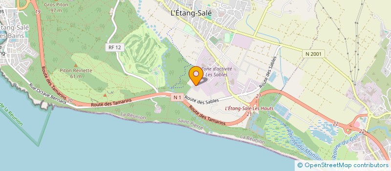 localisation de l'entreprise ESPACE BTP O.I. à L'ETANG-SALE