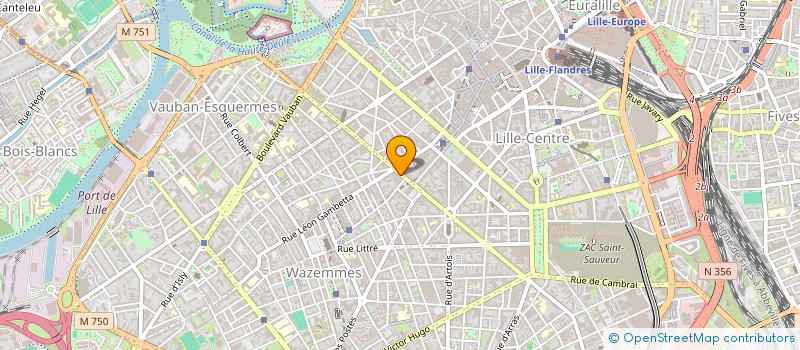 localisation de l'entreprise ESPACE BUREAU à LILLE