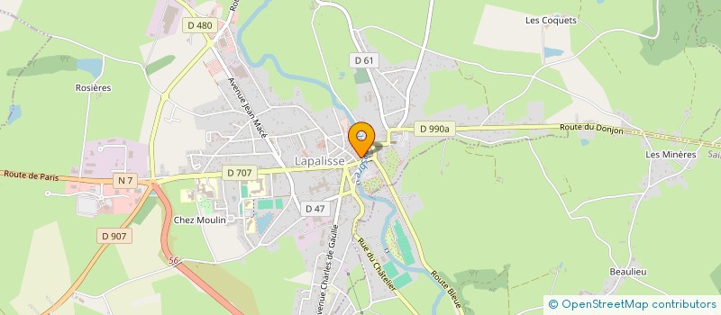 localisation de l'entreprise ESPACE BUREAU LAPALISSE  LAPALISSE