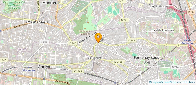 localisation de l'entreprise ESPACE BUREAUTIK à FONTENAY-SOUS-BOIS