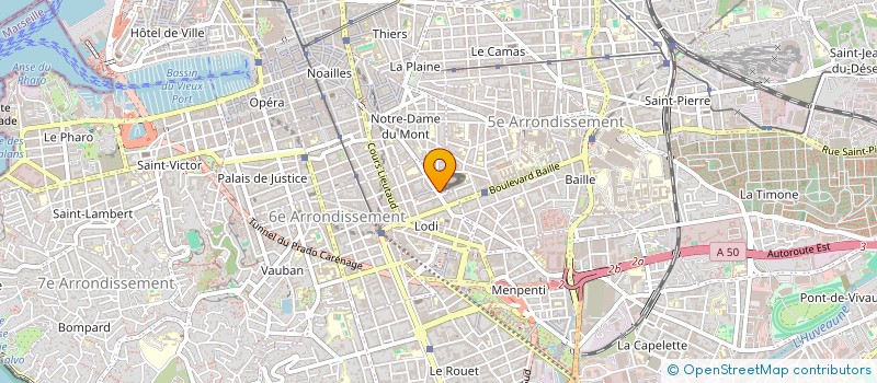 localisation de l'entreprise ESPACE C ART E BLANCHE  MARSEILLE
