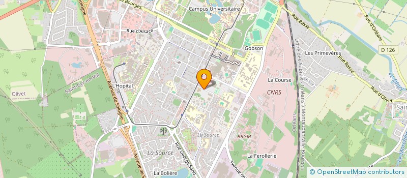 localisation de l'entreprise ESPACE C2B à ORLEANS