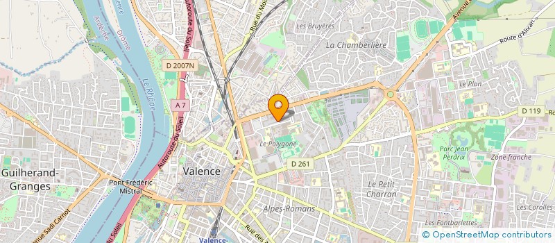 localisation de l'entreprise ESPACE CALL à VALENCE