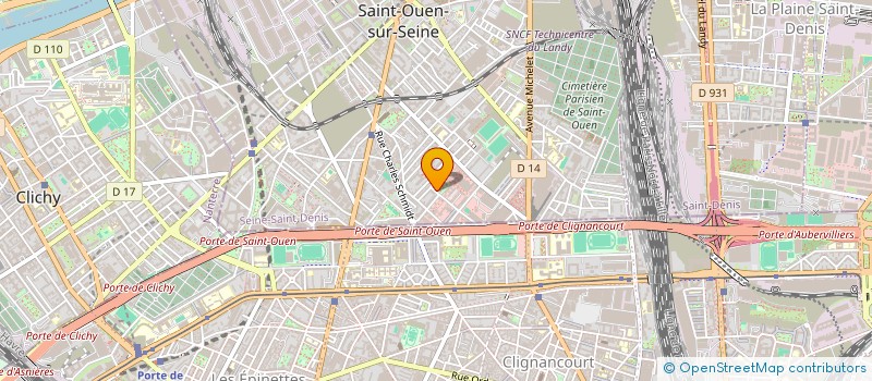 localisation de l'entreprise ESPACE CAMILLE à SAINT-OUEN-SUR-SEINE