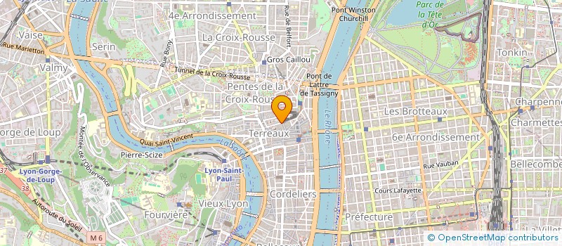 localisation de l'entreprise ESPACE CAPUCINS à LYON