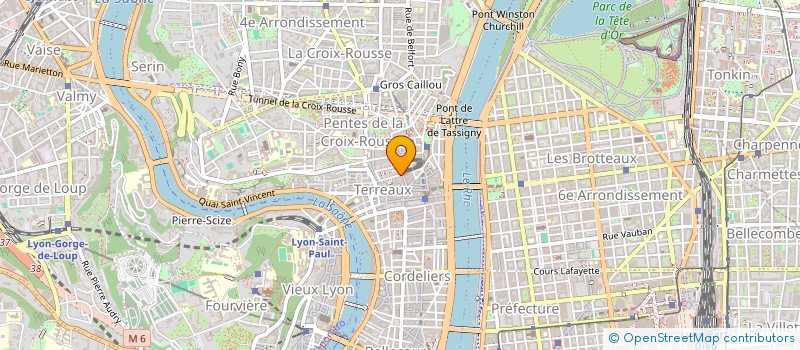 localisation de l'entreprise ESPACE CAPUCINS SARL à LYON