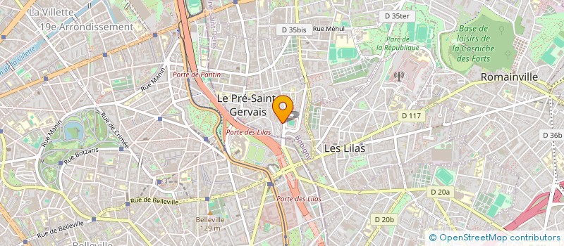 localisation de l'entreprise ESPACE CARIBEEN MANGO MANMAY ANNOU GADE OLWEN REGARDONS VERS L'AVENIR à LE PRE-SAINT-GERVAIS