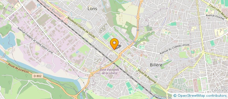 localisation de l'entreprise ESPACE CARRELAGE à BILLERE