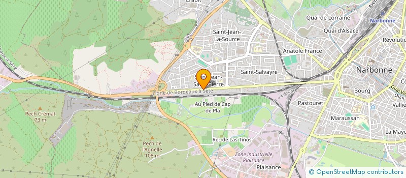 localisation de l'entreprise ESPACE CARRELAGES à NARBONNE