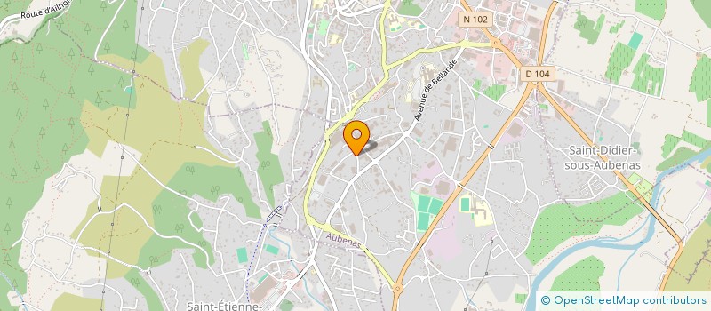 localisation de l'entreprise ESPACE CARROSSERIE à AUBENAS