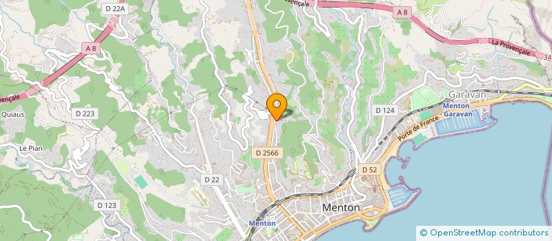 localisation de l'entreprise ESPACE CARROSSERIE MENTON à MENTON