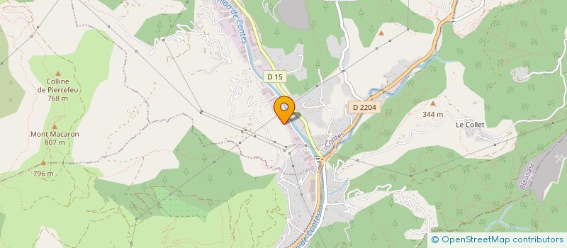 localisation de l'entreprise ESPACE CARS  CONTES