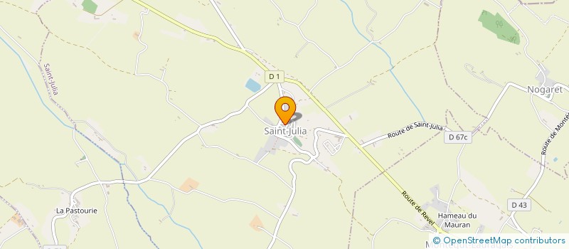localisation de l'entreprise ESPACE-CARTO à SAINT-JULIA