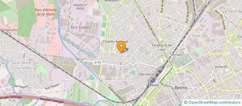 localisation de l'entreprise ESPACE CARTOUCHE RECONDITIONNEMENT  REIMS