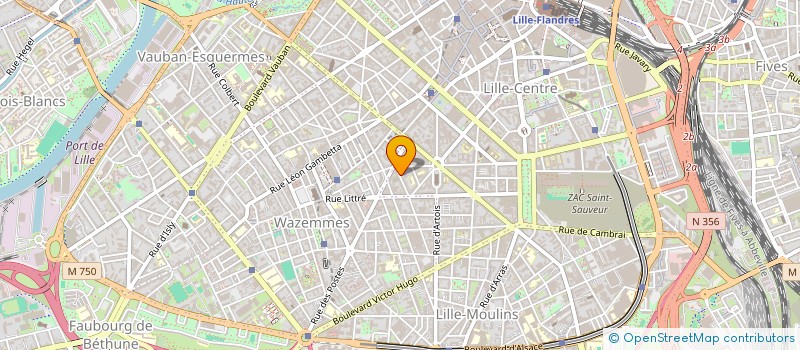 localisation de l'entreprise ESPACE CAUMARTIN à LILLE