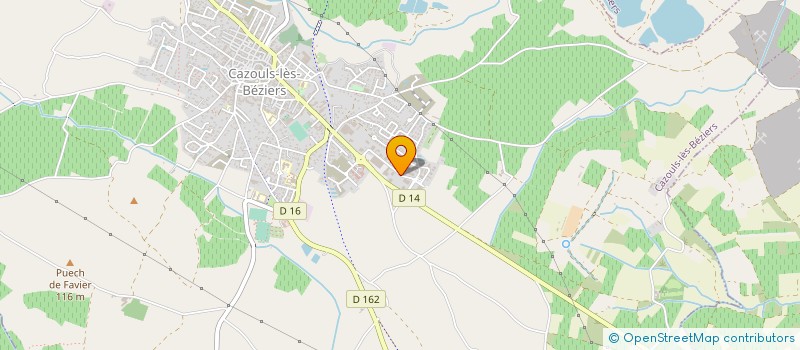 localisation de l'entreprise ESPACE CD à CAZOULS-LES-BEZIERS