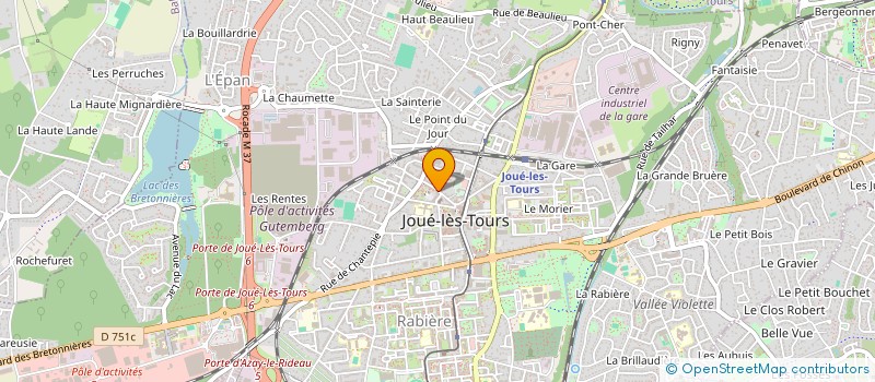localisation de l'entreprise ESPACE CHANTEPIE à JOUE-LES-TOURS