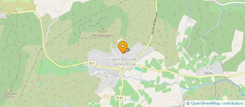 localisation de l'entreprise ESPACE CHAOTIQUE DE CONSTRUCTION CHOREGRAPHIQUE  SAINT-BAUZILLE-DE-MONTMEL