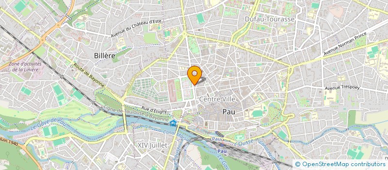 localisation de l'entreprise ESPACE CHEVEUX PLUS à PAU