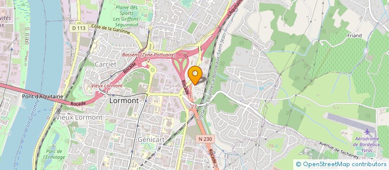 localisation de l'entreprise ESPACE CHIMIE ECHAFAUDAGES  LORMONT