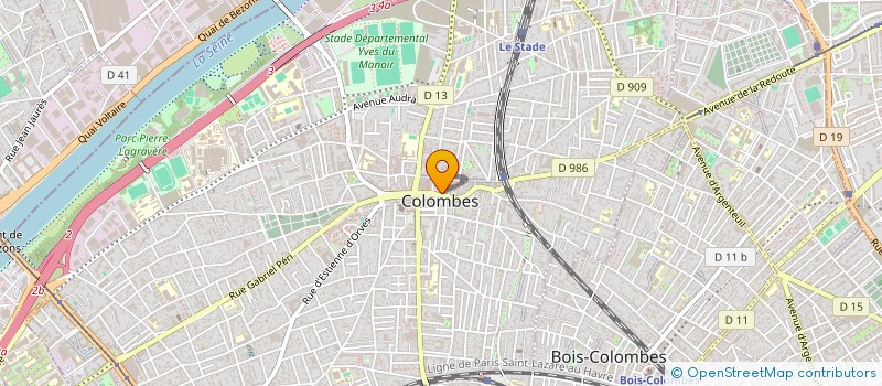 localisation de l'entreprise ESPACE CINEMA COLOMBES à COLOMBES