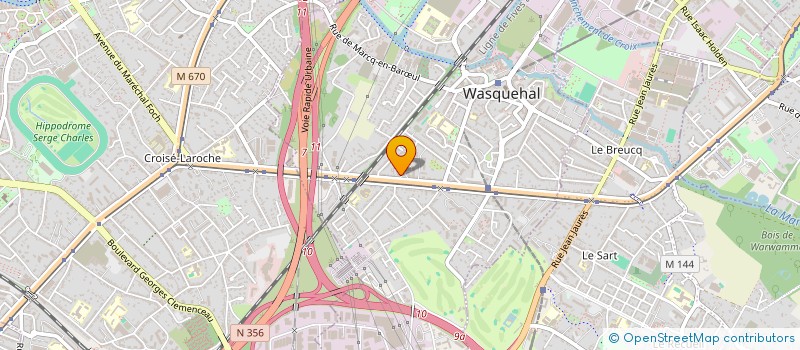localisation de l'entreprise ESPACE CIRQUE LA GARDINE à WASQUEHAL