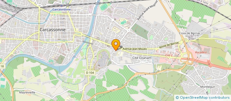 localisation de l'entreprise ESPACE CITE  CARCASSONNE