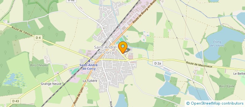 localisation de l'entreprise ESPACE CITOYEN POUR LE LIEN ET LES ACTIONS DU TERRITOIRE à SAINT-ANDRE-DE-CORCY