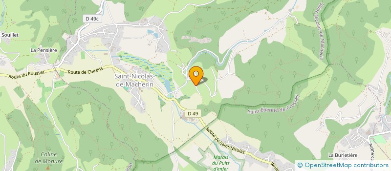 localisation de l'entreprise ESPACE CLEAN  DRUMETTAZ-CLARAFOND