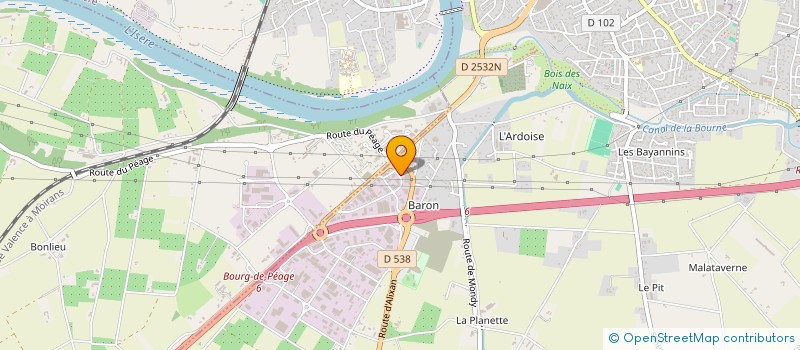 localisation de l'entreprise ESPACE CLEANING à BOURG-DE-PEAGE