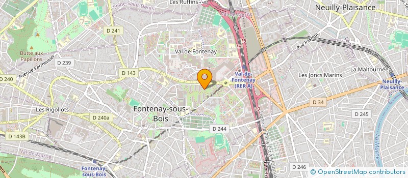 localisation de l'entreprise ESPACE CLIMATISATION à FONTENAY-SOUS-BOIS