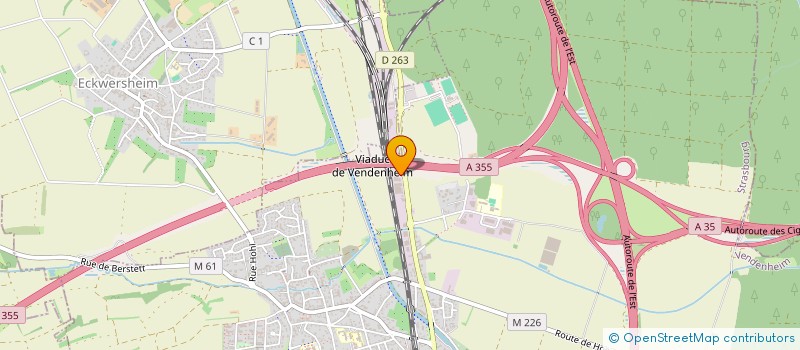 localisation de l'entreprise ESPACE CLOTURE EST à VENDENHEIM
