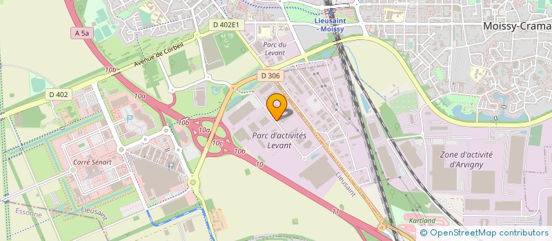 localisation de l'entreprise ESPACE CLOTURE ILE DE FRANCE à LIEUSAINT