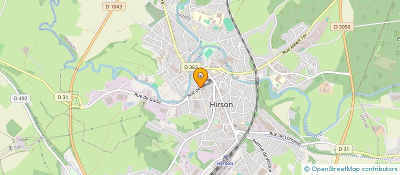 localisation de l'entreprise ESPACE CLUB à HIRSON