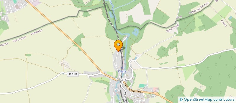 localisation de l'entreprise ESPACE CLUB DE MODELISME DU VEXIN THELLE  CHARS