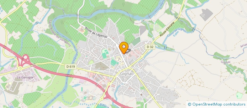 localisation de l'entreprise ESPACE CM  GIGNAC