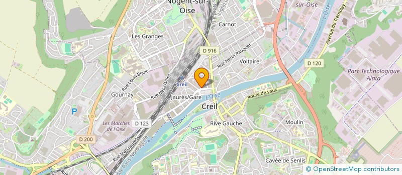 localisation de l'entreprise ESPACE CODE à CREIL
